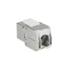 ACT Keystone-Buchse RJ45 CAT6A geschirmt werkzeuglos mit Staubschutzkappe
