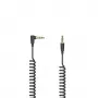 Hama Flexi-schlank Audiokabel 0,75 m, 3,5-mm-Klinke, Stecker auf Stecker, vergoldet, Schwarz