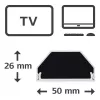 Hama 00220989 Kabelorganizer Universal Kabelkanal Weiß 1 Stück
