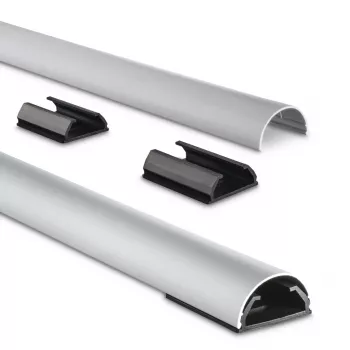 Hama 00220991 Kabel-Organizer Universal Kabelkanal Silber 1 Stück