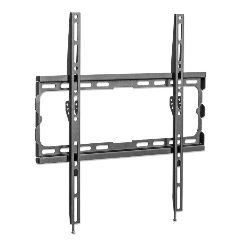 Manhattan Wandhalterung für TV & Monitore (Festmontage), Für Bildschirme von 32 Zoll bis 55 Zoll, VESA-Kompatibilität: alle zwischen 200x200 mm und 400x400 mm – überprüfen Sie die Abmessungen der vier Befestigungslöcher auf der Rückseite des Bildschirms, um sicherzustellen, dass sie passt, Max. 40 kg, Schwarz, Halterung