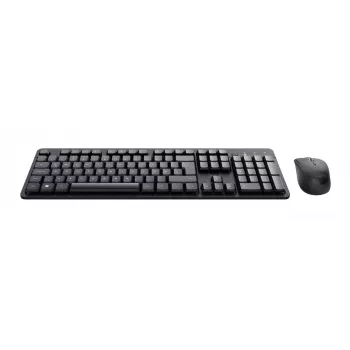 Trust TKM-360 Tastatur Maus enthalten Büro RF Wireless QWERTZ Deutsch Schwarz