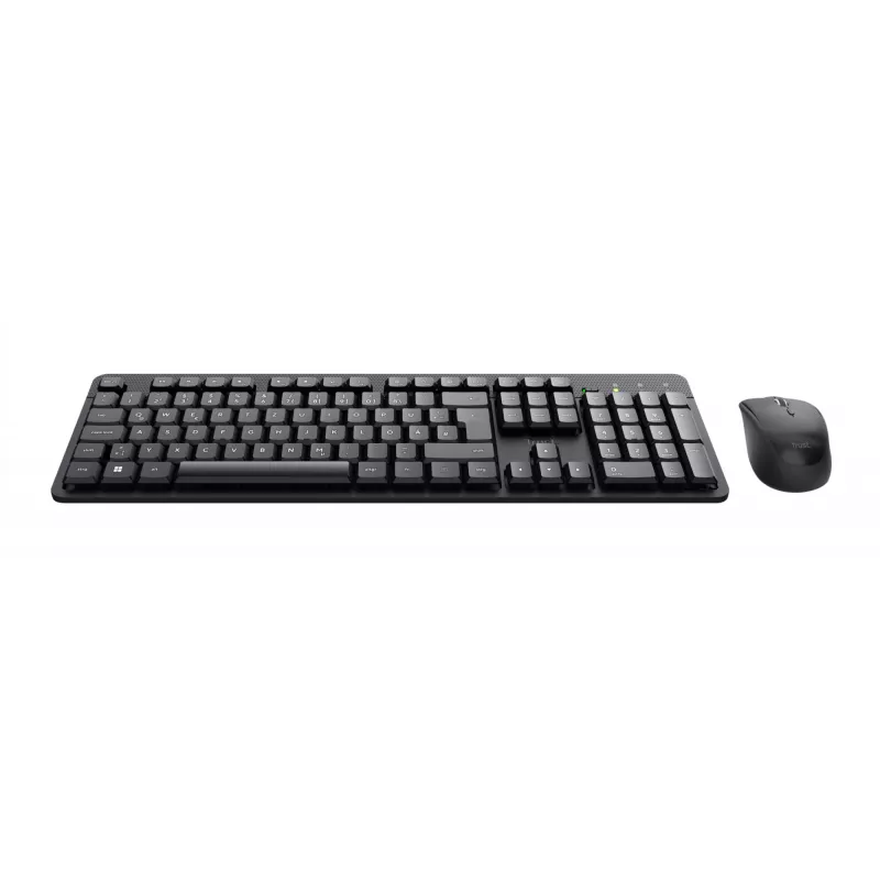 Trust TKM-360 Tastatur Maus enthalten Büro RF Wireless QWERTZ Deutsch Schwarz
