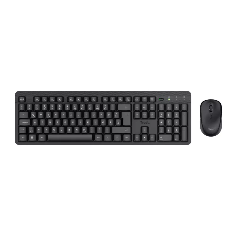 Trust TKM-360 Tastatur Maus enthalten Büro RF Wireless QWERTZ Deutsch Schwarz