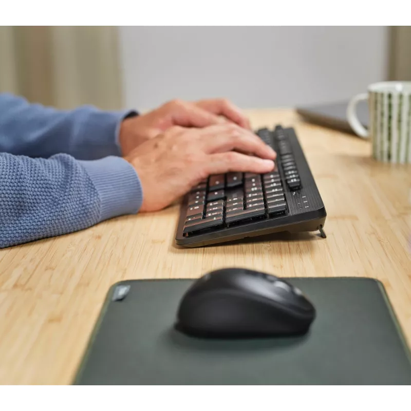 Trust TKM-360 Tastatur Maus enthalten Büro RF Wireless QWERTZ Deutsch Schwarz
