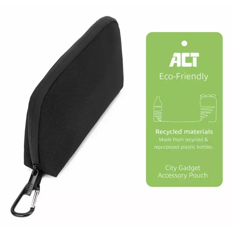 ACT City Accessory Travel Organizer, hergestellt aus recycelten Plastikflaschen