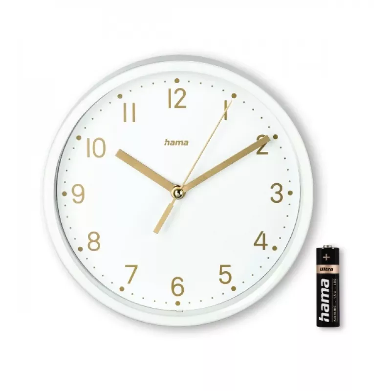 Hama 00185869 Wand-/Tischuhr Analoguhr Rund Weiß