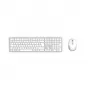 Hama WKM-550 Tastatur Maus inklusive Home/Office RF Wireless + Bluetooth QWERTZ Deutsch Grau, Weiß