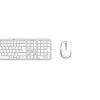 Hama WKM-550 Tastatur Maus inklusive Home/Office RF Wireless + Bluetooth QWERTZ Deutsch Grau, Weiß