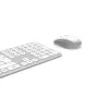 Hama WKM-550 Tastatur Maus inklusive Home/Office RF Wireless + Bluetooth QWERTZ Deutsch Grau, Weiß