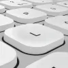 Hama WKM-550 Tastatur Maus inklusive Home/Office RF Wireless + Bluetooth QWERTZ Deutsch Grau, Weiß