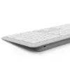 Hama WKM-550 Tastatur Maus inklusive Home/Office RF Wireless + Bluetooth QWERTZ Deutsch Grau, Weiß