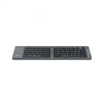 Hama Travel 450 QWERTZ German Bluetooth Schwarz, Dunkelgrau