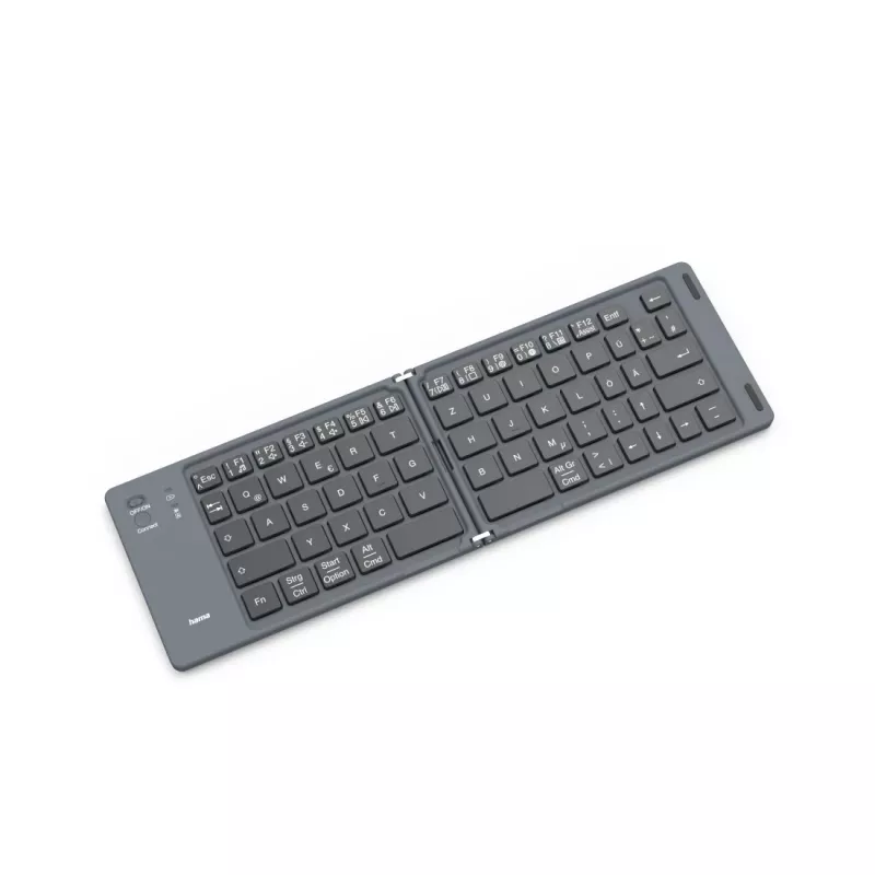 Hama Travel 450 QWERTZ German Bluetooth Schwarz, Dunkelgrau