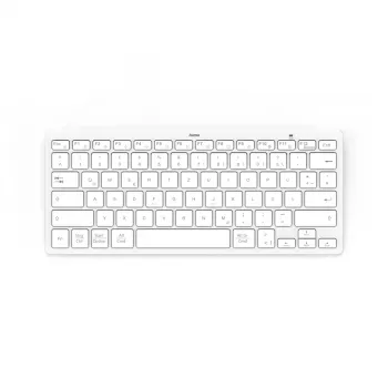 Hama Travel 400 QWERTZ German Bluetooth Grau, Weiß