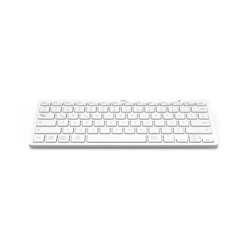 Hama Travel 400 QWERTZ German Bluetooth Grau, Weiß