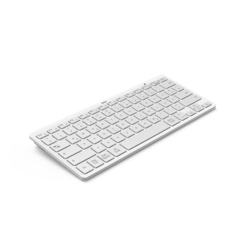 Hama Travel 400 QWERTZ German Bluetooth Grau, Weiß