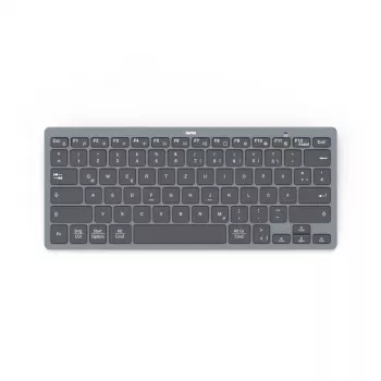 Hama Travel 400 QWERTZ German Bluetooth Schwarz, Dark Grau