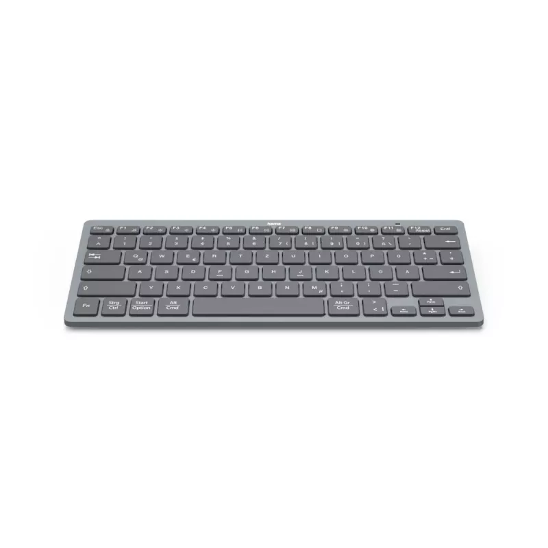 Hama Travel 400 QWERTZ German Bluetooth Schwarz, Dark Grau
