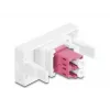 Glasfaseradapter DeLOCK 90846 LC Multi-mode 1 Stück Violett Weiß