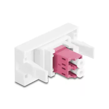 Glasfaseradapter DeLOCK 90846 LC Multi-mode 1 Stück Violett Weiß