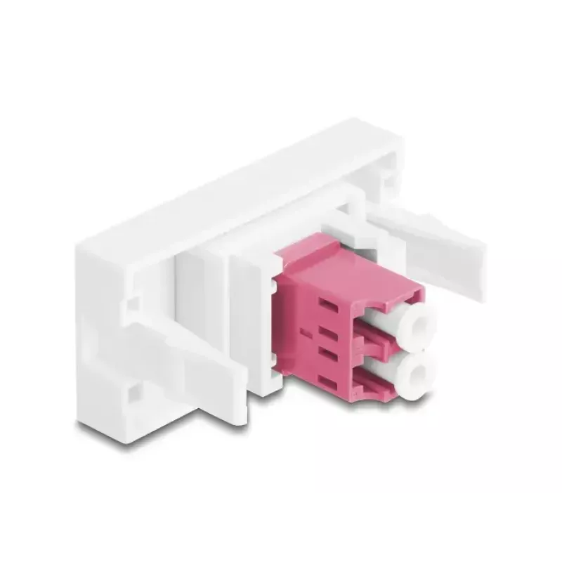 Glasfaseradapter DeLOCK 90846 LC Multi-mode 1 Stück Violett Weiß