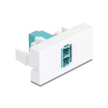 Glasfaser-Adapter DeLOCK 90845 LC Multimode 1 Stück Aqua-Farbe Weiß