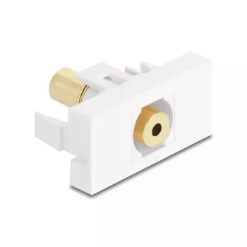 Steckdosen-Einsatz DeLOCK 90841 2 x 3,5 mm Stecker Stecker Weiß