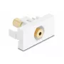 Steckdosen-Einsatz DeLOCK 90841 2 x 3,5 mm Stecker Stecker Weiß