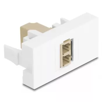 Glasfaser-Adapter DeLOCK 90840 LC Multimode 1 Stück Beige Weiß