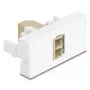 Glasfaser-Adapter DeLOCK 90840 LC Multimode 1 Stück Beige Weiß