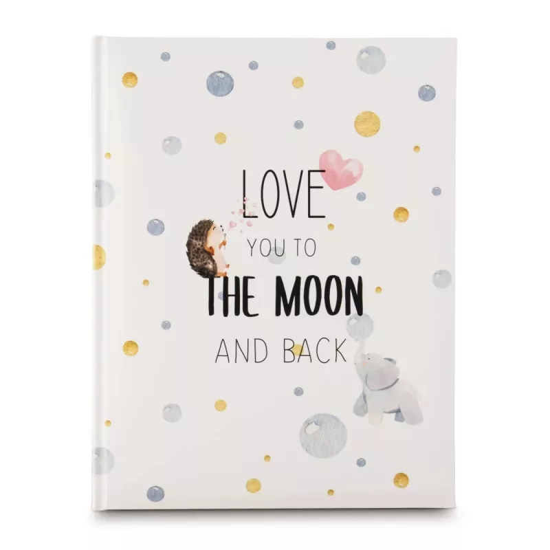 Baby-Tagebuch Hama To The Moon Multicolour 220x290 mm