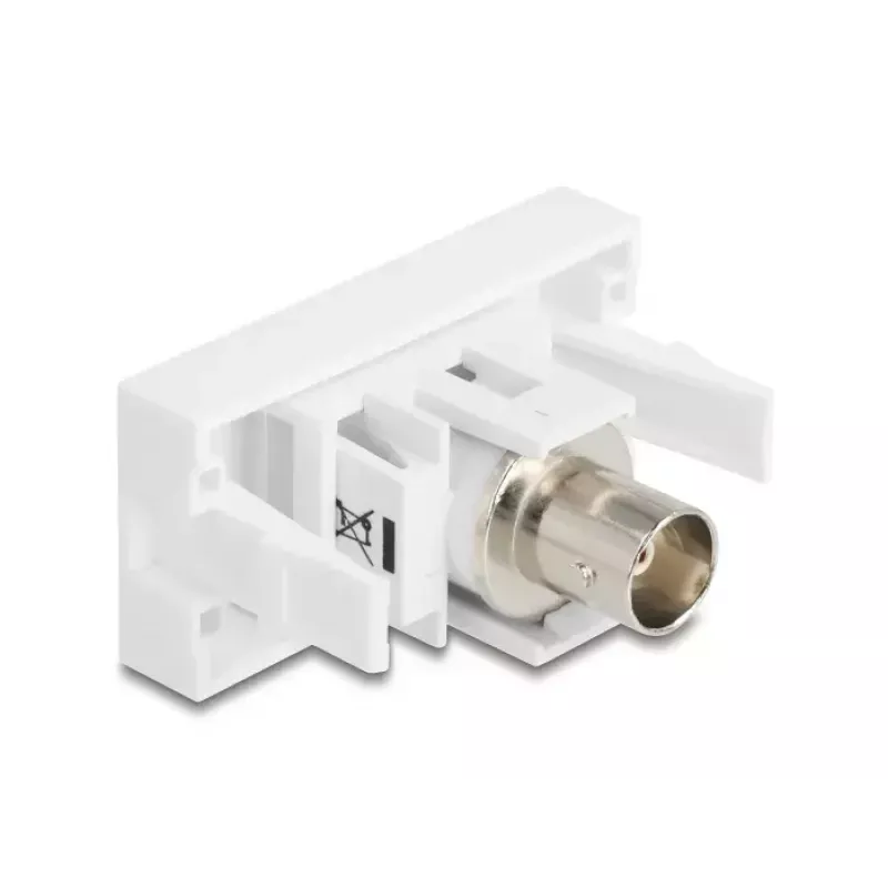 DeLOCK Keystone-Modul 90855 BNC BNC Weiß 22,5 mm 45 mm 33 mm