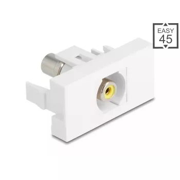 DeLOCK 90856 Keystone-Modul RCA Weiß 22,5 mm x 45 mm x 33 mm
