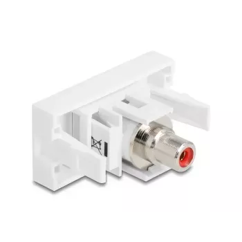 DeLOCK 90857 Keystone-Modul Cinch Rot Weiß 22,5 mm 45 mm 33 mm