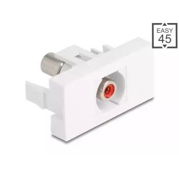 DeLOCK 90857 Keystone-Modul Cinch Rot Weiß 22,5 mm 45 mm 33 mm