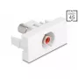DeLOCK 90857 Keystone-Modul Cinch Rot Weiß 22,5 mm 45 mm 33 mm