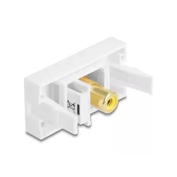 DeLOCK Keystone-Modul 90859 Cinch-Anschluss Weiß Gelb