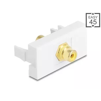 DeLOCK Keystone-Modul 90859 Cinch-Anschluss Weiß Gelb