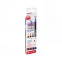Filzstift Edding 4-1340-4-3 Blau Ocker Pink Lila Pinselspitze
