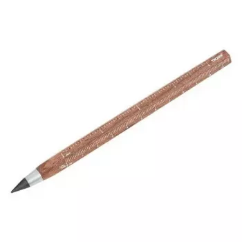 Mechanischer Druckbleistift TROIKA CONSTRUCTION ENDLESS WALNUT HB Braun Metall Holz