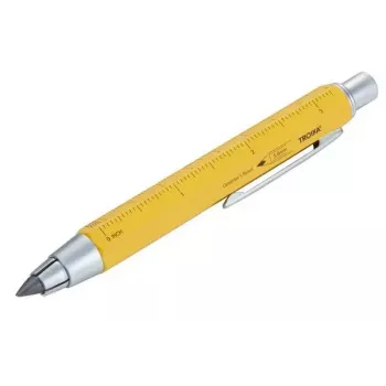 Mechanischer Bleistift TROIKA ZIMMERMANN 5,6 mm HB Gelb Messing