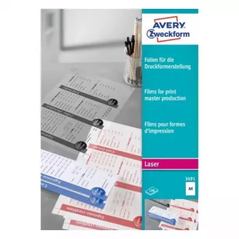 Druckerfolie Laser A4 Avery 3491