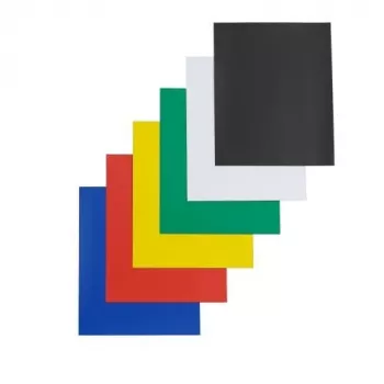 Nobo Magnetquadrate 150x150mm sortierte Farben (6), Schwarz, Blau, Grün, Rot, Weiß, Gelb, 150 mm, 150 mm, 192 x 7 x 192 mm, 300 g, 6 St.