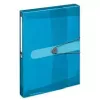 Folder Herlitz Polypropylen (PP) Blau Transparent A4 11206141