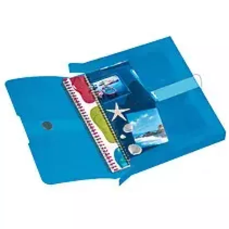 Folder Herlitz Polypropylen (PP) Blau Transparent A4 11206141