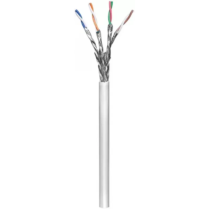 Netzwerkkabel Goobay CAT 6 S/FTP PiMF Grau 305 m