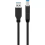Goobay 95719 USB-Kabel USB 3.2 Gen 1 1m USB A USB B Schwarz