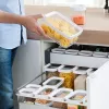 EMSA 513557 Lebensmittelaufbewahrungsbehälter rechteckige Box 1 L transparent 4 Stück