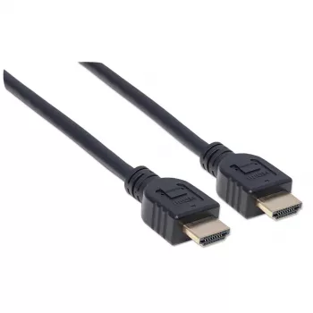 Manhattan HDMI 4K@60Hz Kabel mit Ethernet - CL3-zertifiziert, 3 m, geeignet für die In-Wall-Installation, für ALLE 4K- und 1080p/HD-Anwendungen – zum sofortigen Upgrade oder um bereit zu sein, wenn Sie es brauchen, Stecker-Stecker, Schwarz, Ultra HD 4k x 2k, lebenslange Garantie, Premium High Speed